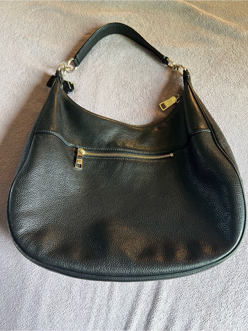 Authentic Coach Large Harley Hobo Bag in Black Pebbled Leather - Picture 2 of 15